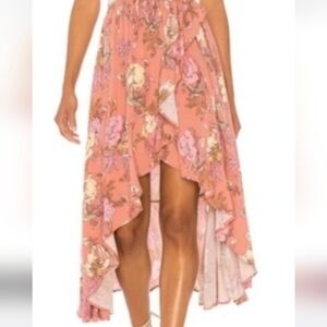 Spell  Floral High-Low Skirt